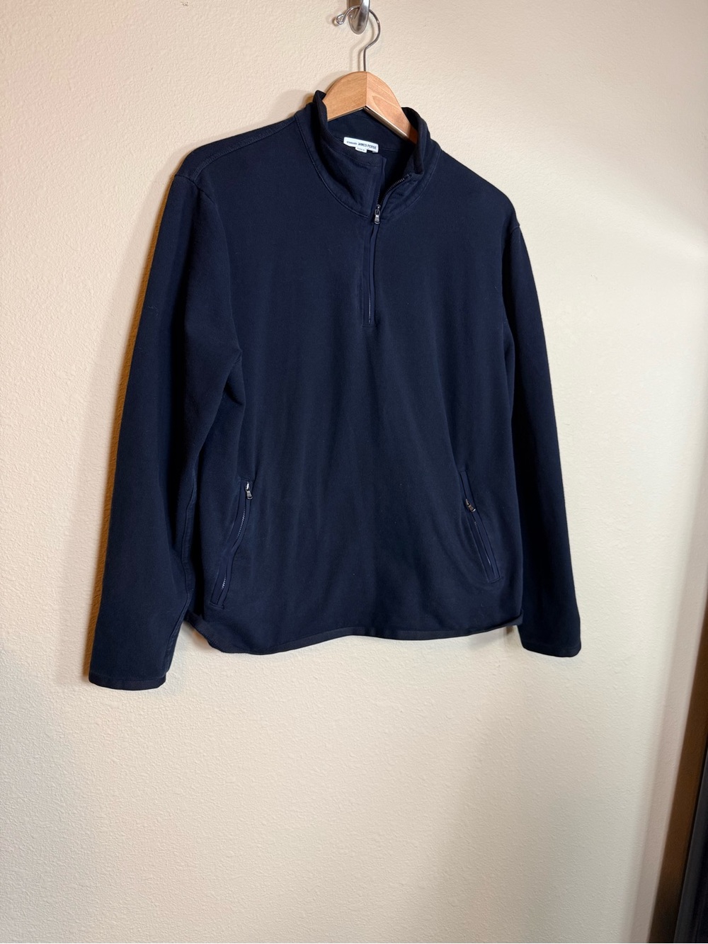 James Perse Black Quarter-Zip Sweater size 2